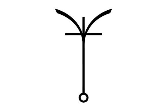 Anchor Cross Minimal Symbol: Faith Graphics for T-Shirt Designs