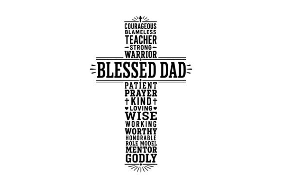 Blessed Dad Cross Words: Graphics & T-Shirt Designs Review