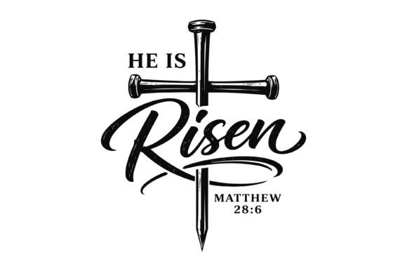 He is Risen Nail Cross Matthew 28 6 SVG Review
