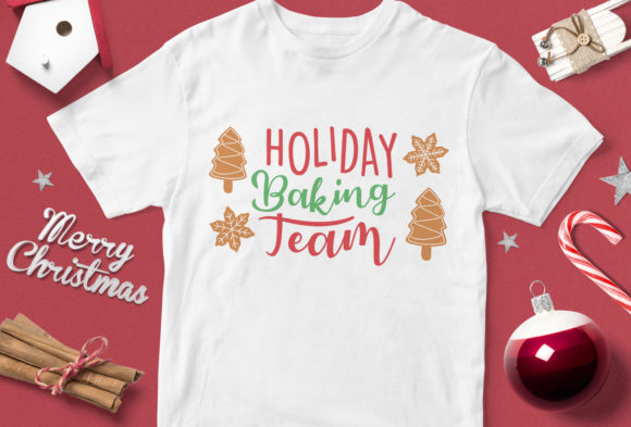 Holiday Baking Team Christmas Graphics for T-Shirt Designs