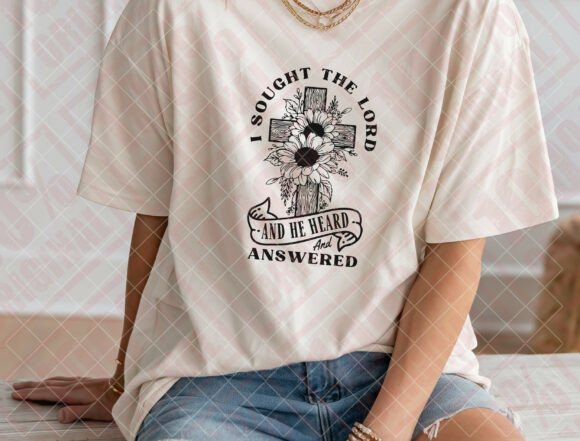 I Sought the Lord SVG: T-Shirt Graphics & Designs