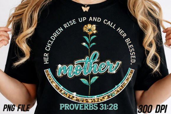 Mother's Day Glitter Graphics & T-Shirt Designs
