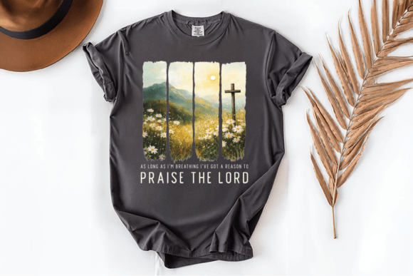 Praise the Lord Camo Cross: Graphics & T-Shirt Designs