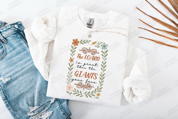 The Lord is Greater Faith Quote Art: T-Shirt Graphics Review