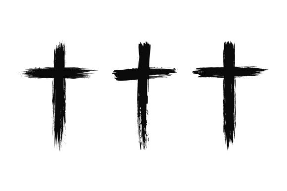 Three Crosses Faith Symbol Graphics for T-Shirt Designs