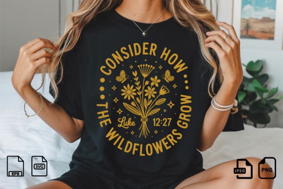 Wildflowers Grow SVG: Design Review for T-Shirt Graphics